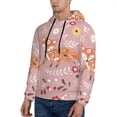 thumbnail image 3 of Bingfone Beautiful Fox Men'S Drawstring Hoodie Long Sleeve Pocket Sweatshirts-Large, 3 of 9