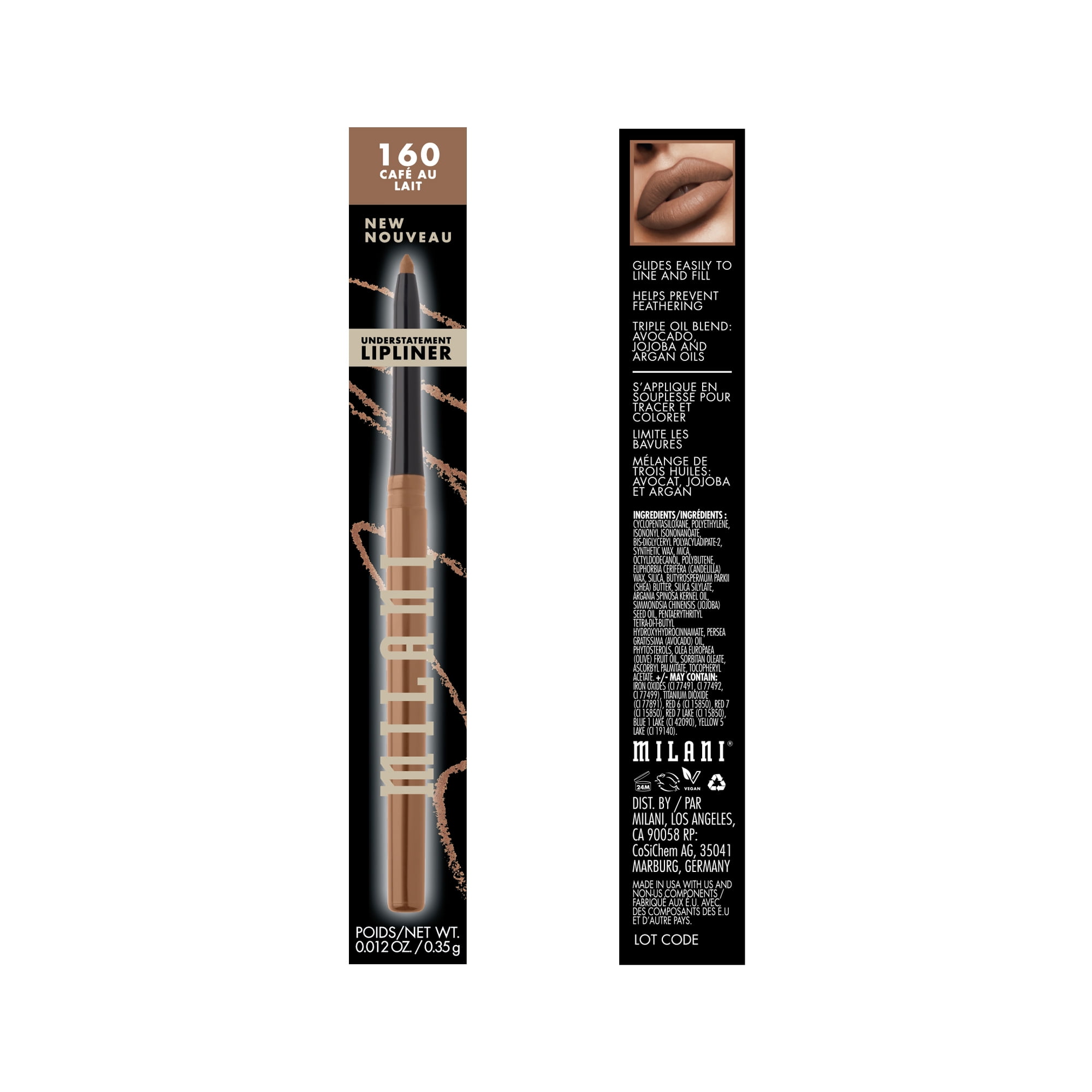 Milani Understatement Lip Liner, Café Au Lait