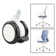 thumbnail image 5 of Ruedas de silla de oficina universales sin ruido Ruedas de silla de rotación de 360 grados Rueda de silla de escritorio para muebles de protección de Blanco con freno Sunnimix Rueda universal, 5 of 8