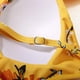 thumbnail image 5 of Conjunto de bikini de vendaje de talle alto para mujer Trajes de baño de dos piezas con realce S Amarillo Floral-5 Jormftte WMPH-647-45, 5 of 7
