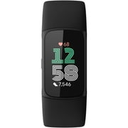 Fitbit Charge 6 Fitness Tracker with Heart Rate, GPS, Premium Membership, Health Tools - Obsidian/Black