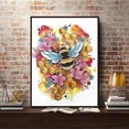 thumbnail image 3 of 5D bricolaje especial en forma de diamante pintura abeja punto de cruz Kit hogar dormitorio decoración Likrtyny decoración de arte, 3 of 9
