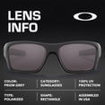 thumbnail image 4 of Oakley OO9263 Turbine Rectangle Shaped Polarized Sunglasses for Men - Includes Official Eyewear Kit - Matte Black Frame with Prizm Grey Lens, 4 of 7