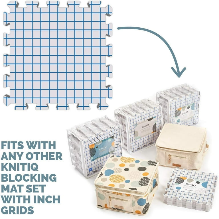 Knitiq Blocking Mats for Knitting Premium Set, Premium Mat Set | Artisan