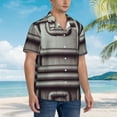 thumbnail image 5 of Texture Of Plastic Pipe Hawaiian Shirts For Men, Summer Short-Sleeve Relaxed-Fit Button-Down Shirts Xx-Large, 5 of 9