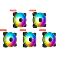 thumbnail image 1 of Likrtyny 12 Cm 4 Pines PWM 5 V 3 Pines ARGB Aura Sync PC Ventilador Refrigeración, 1 of 8