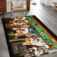 thumbnail image 2 of Dog Playing Billiards 3x5 Area Rugs for Living Room, Funny Animal Dog Non Slip Floor Mat Washable Low-Profile Indoor Carpet for Bedroom, Dining Room, Bathroom, 2 of 9