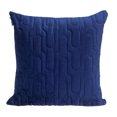 thumbnail image 2 of Nassau Collection Tuffed Velvet Quilt Basil Stitched Square Throw Pillow - 20" - Blue, 2 of 6