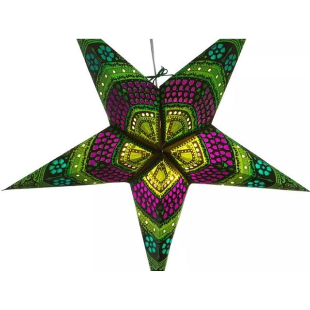 Hometown Evolution Honeycomb Paper Star Light, Bright Green