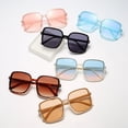 thumbnail image 2 of 2026 Square Sunglasses for Women, Gradient Color New Style Glasses, Trendy UV Protection, Unisex, 2 of 7