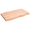 thumbnail image 2 of vidaXL Table Top Light Brown 100x60x(2-6)cm Treated Solid Wood Live Edge, 2 of 5