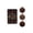 #1Brown, variant on Christmas Decorations 6 PCS Flocked Christmas Balls Ornaments Set Multiple Styles Of Christmas Tree Decorations