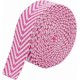 thumbnail image 1 of 5 yardas de cinta de poliéster y algodón rosa, cinta plana de 1,5 pulgadas con patrón a rayas, cinta de polialgodón bicolor, cinta gruesa, 1 of 9