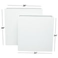 thumbnail image 4 of DecMode White Metal Rectangular Indoor Outdoor Planter, Set of 2 28", 24"H, 4 of 14