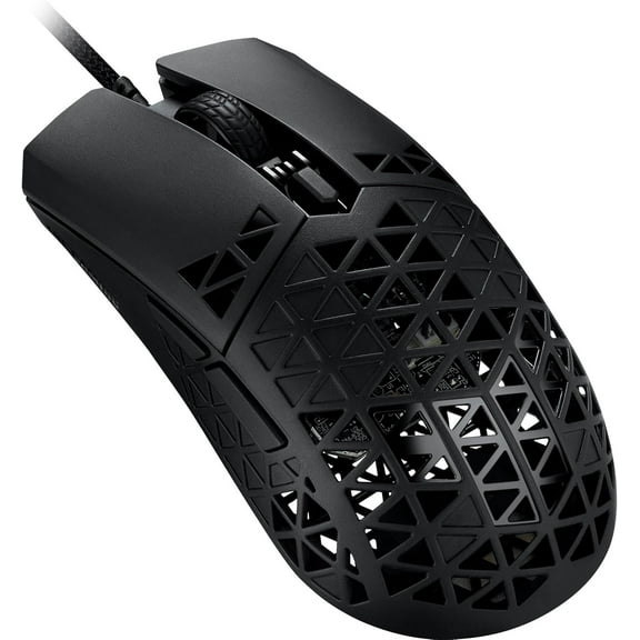 ASUS TUF M4 Air Wired Gaming Mouse - P307, Durable and Ultralight Air Shell Design, 16,000 dpi Optical Sensor, Six Tactile programmable Buttons, IPX6 Water Resistance, Black