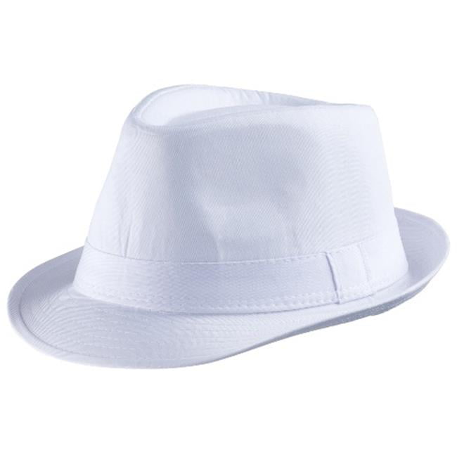 Fedora Hat, White - Walmart.com