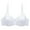 White, variant on Women's See Through Lace Balconette Sexy Unlined Demi Cup Underwire Non-Padded Plus Size Minimizer Bra