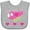 AC-Heather Grey, variant on Inktastic Valentine Pink Heart Helicopter Boys or Girls Baby Bib