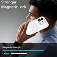 thumbnail image 6 of Case For iPhone 16 Plus 6.7-inch, Bright Color Glitter Gradient Frame Holder Slim Magnetic Phone Case [Compatible With MagSafe ] Hard Back & Soft TPU Bumper Shockproof Protective Cover,White, 6 of 8