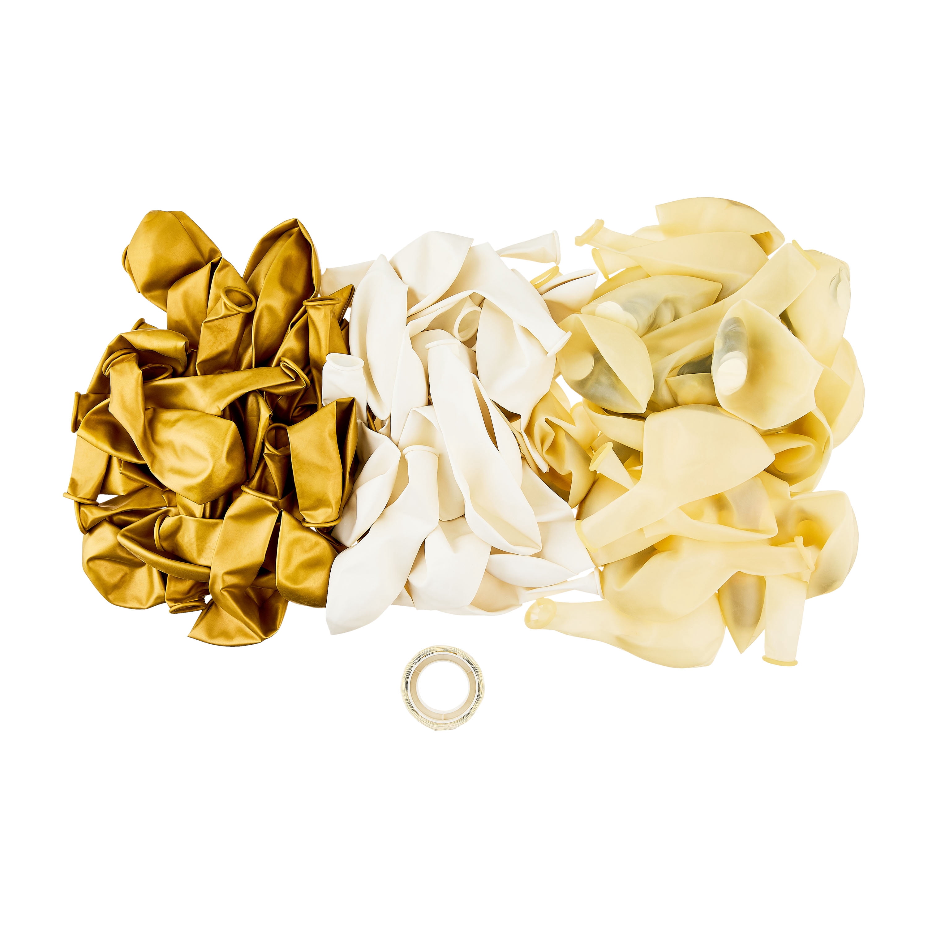 Gold/White Wedding Balloon Garland Kit, 76 Pieces, by Way To Celebrate