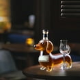 thumbnail image 6 of Wolf Head Whiskey Decanter Set with Glass Stopper, Hand Blown Artisan Craft Bourbon Scotch Spirit Decanter, 300ml Elegant Home Bar Decor & Collector's Gift, 6 of 6