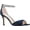 Navy, variant on NINA Womens Navy Cushioned Ankle Strap Embellished Volanda Almond Toe Stiletto Zip-Up Dress Sandals 9 M