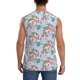 thumbnail image 4 of Fotbe Unicorn DoingYoga Men's Camiseta sin Mangas Estampada para Hombres, Playera Casual para Gimnasio, Entrenamiento, Playa-3X-Large, 4 of 7