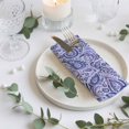 thumbnail image 3 of Cloth Napkins Set of 2 - 20x20 Inches, Purple Navy Blue Washable Reusable Table Napkins, Retro Botanical Abstract Art Soft & Absortbent Dining Napkin for Party Wedding Hotel Restaurant, 3 of 8