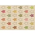 thumbnail image 1 of Ahgly Company Tapis Rectangulaire Lavable en Machine Intérieur Transitionnel Vanille Or, 3 Pieds x 5 Pieds, 1 of 7