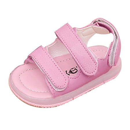 

nsendm Boys Baby Girls Sport Kids Luminous Toddler Shoes LED Sandals Girls Sandals Curry Slides Kids Sandal Pink 2-2.5Years