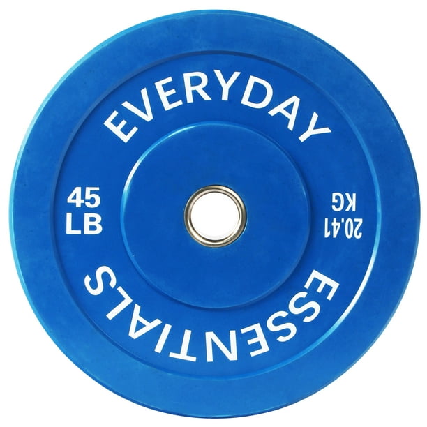 BalanceFrom Olympic Bumper Plate Weight Plate with Steel Hub, Color