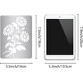 thumbnail image 6 of Daisy Stencil Flowers Bouquet Metal Template Sunflower Floral Drawing Stainless Steel Stencils for Painting on Wood Burning Wall Canvas Fabric Engraving Pyrography Scrapbooking 7.5x5.5inch, 6 of 7