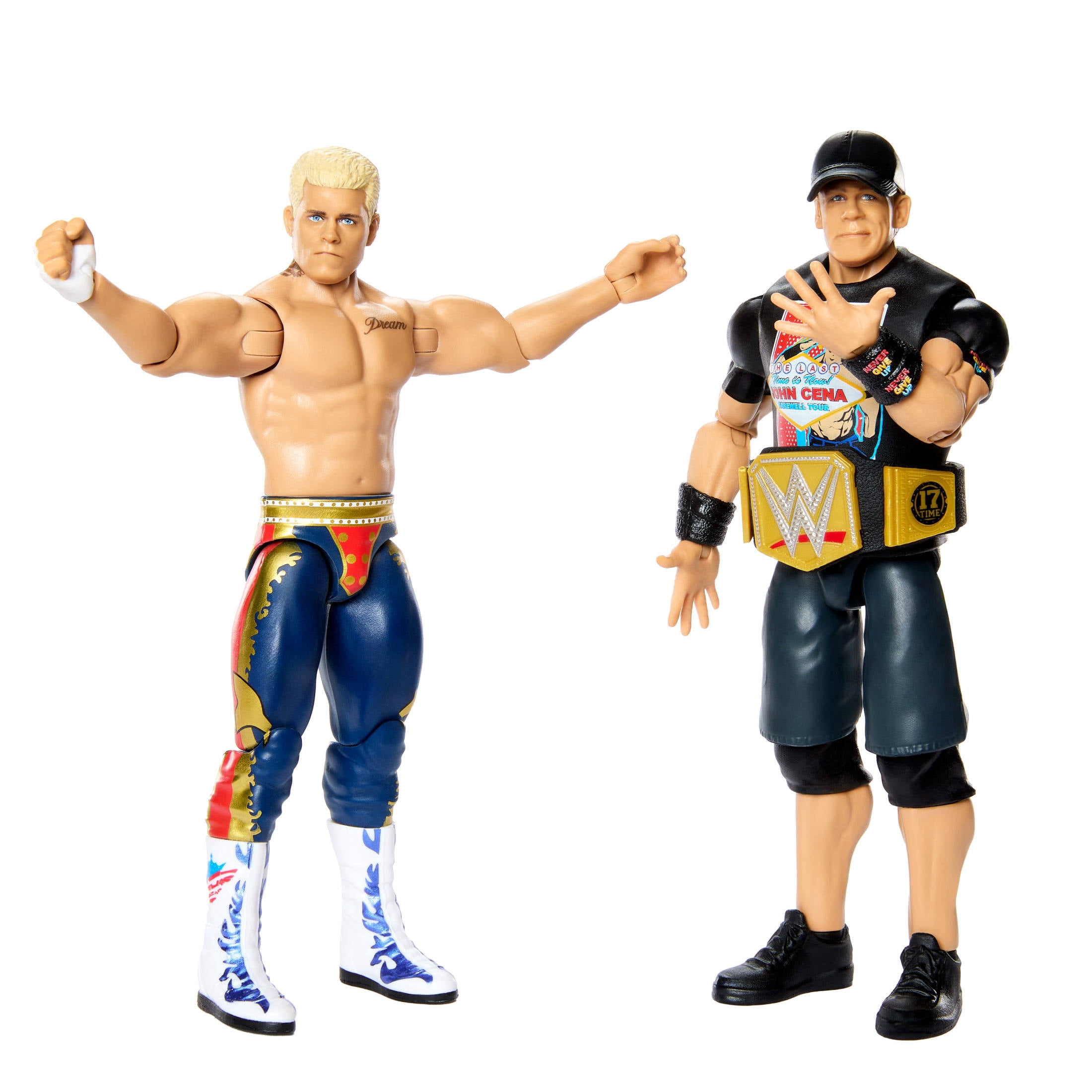 『WWE』CENA & O,JORDAN TOYベルト付きフィギュア WWE Main Event Showdown John Cena vs Cody Rhodes Action Figures