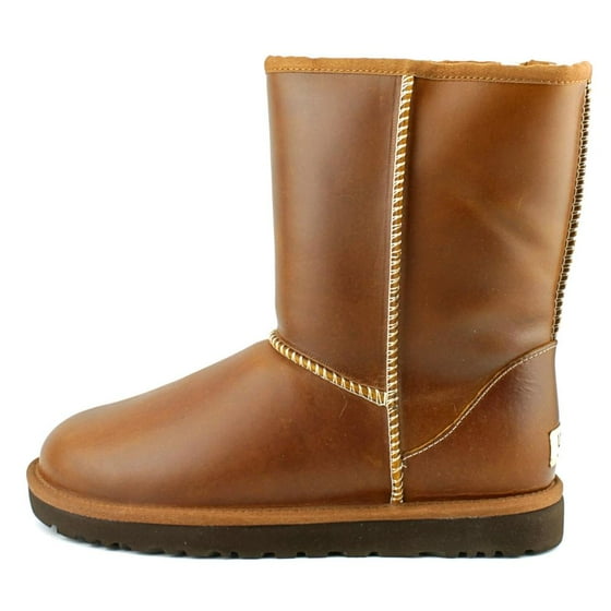w classic short leather ugg