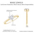 thumbnail image 5 of Rosec Jewels Lab Created Diamond Ring In Heart Shape - Half Carat - 5 MM - EF-VS Quality - Ready to Gift, 14K Yellow Gold, US 6.00, 5 of 8