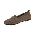 thumbnail image 2 of Viluyesy Womens Flat Loafers, Square Toe Mesh Breathable Soft Sole 2025 Fashion Comfort Shoes Khaki US7, 2 of 8