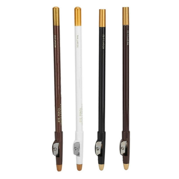 Lot de 4 crayons de barbier avec taille-crayon, accessoires pour la mise en forme de la barbe
