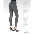 thumbnail image 6 of MeMoi Women's Zipper Ankle Jean Leggings - Womens - Female (Large/X-Large, Gray), 6 of 7