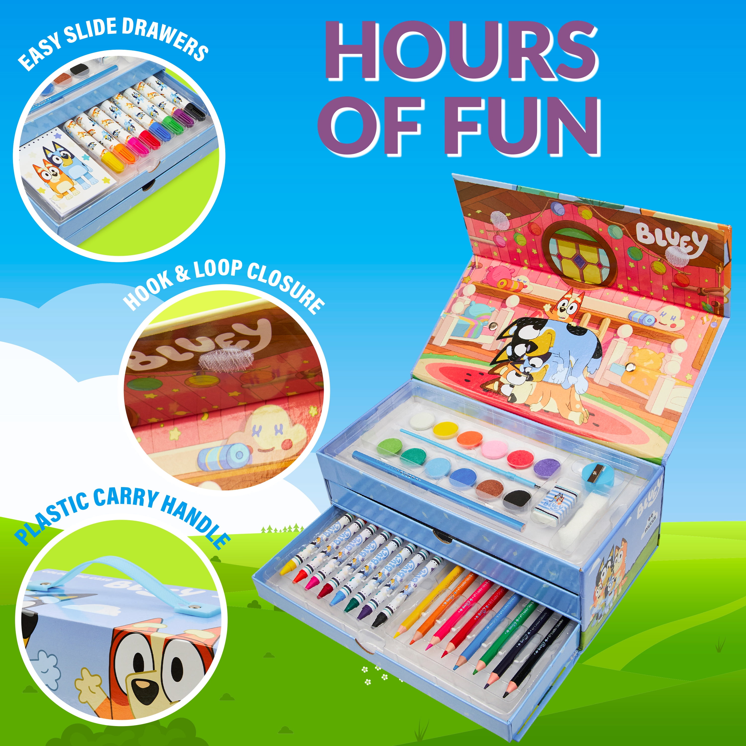 Colouring Case 44 Pieces Creative Set Arts & Crafts