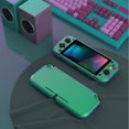 thumbnail image 3 of PlayVital Glossy Chameleon Green Purple Protective Case for Nintendo Switch Lite, Hard Cover Protector for Nintendo Switch Lite - 1 x Black Border Tempered Glass Screen Protector Included…, 3 of 8