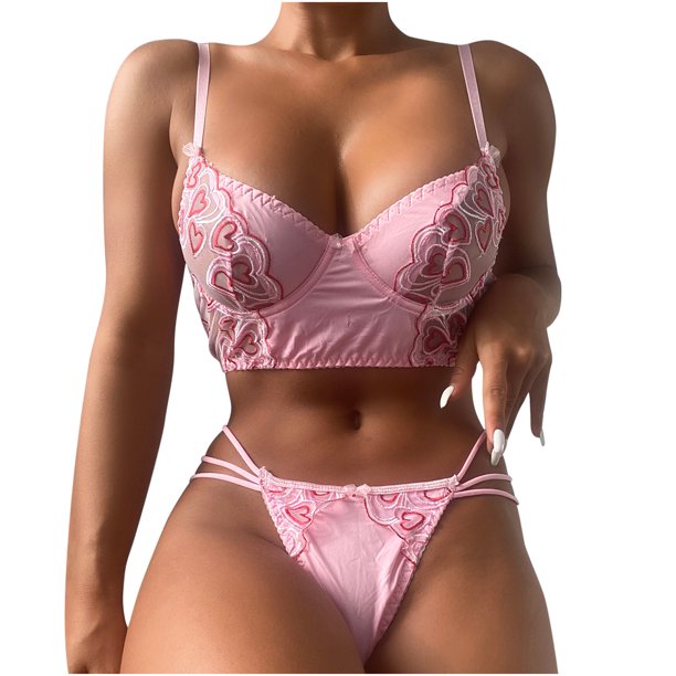 Lencería de mujer corsé encaje sin alambre Racy muselina ropa de dormir ropa interior Tops + calzoncillos Fridja nalpqowj12231