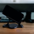 thumbnail image 5 of Adjustable Phone Stand for Desk, Sturdy Universal Holder Compatible with iPhone Samsung, Portable Foldable Phone Holder for Video Calls Reading Movies, Compact Lightweight Modern Design, 5 of 6