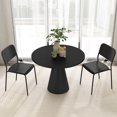 thumbnail image 4 of Costway Modern Dining Chairs Set of 4 with Tilted Backrest & Sturdy Metal Legs Plastic Black, 4 of 10