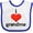 White and Royal, variant on Inktastic I Love Grandma Boys or Girls Baby Bib