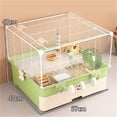 thumbnail image 2 of Drawer style hamster cage suitable for small pets transparent, 2 of 6