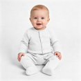 thumbnail image 4 of hengsof Baby Footed Pajamas Unisex Long Sleeve Cotton Snap-up Romper Jumpsuit Sleep and Play 0-12 Months Footies, 4 of 8