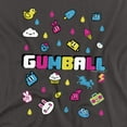 thumbnail image 2 of Amazing World Of Gumball - Fun Drops - Adult Unisex Short Sleeve T-Shirt - Gray, 2 of 7