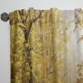 thumbnail image 3 of Designart 'Pathway in Beautiful Autumn Forest' Landscapes Green Sheer Curtain Panel, 3 of 5