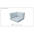 thumbnail image 1 of TK Classics Covers for Corner Chair Cushions 4" Thick in Spa, 1 of 1
