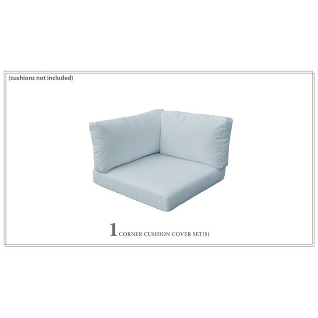 TK Classics Covers for Corner Chair Cushions 4" Thick in Spa